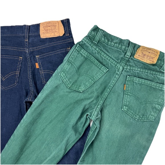 Lot Of‎ Vtg 80s/90s s Levi's Boys Sz 9 (22x23)Denim Jeans 505/corduroy 1984-1994 - Picture 1 of 16